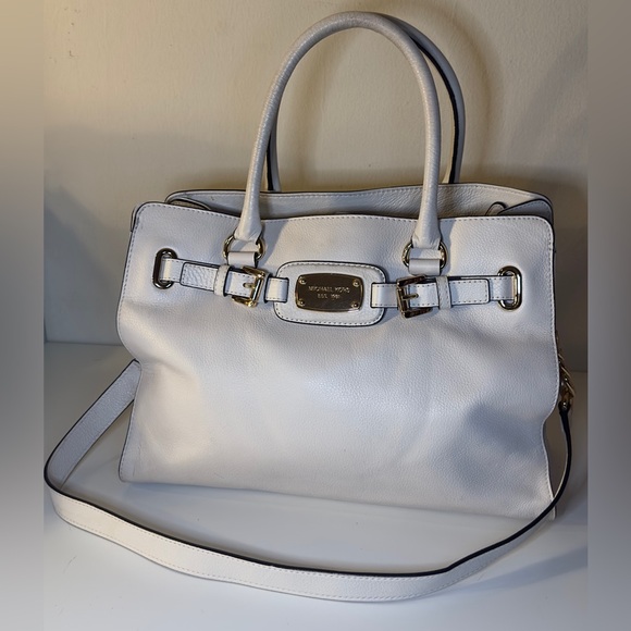 Michael Kors Hamilton Cream Shoulder Bag - Picture 5 of 13